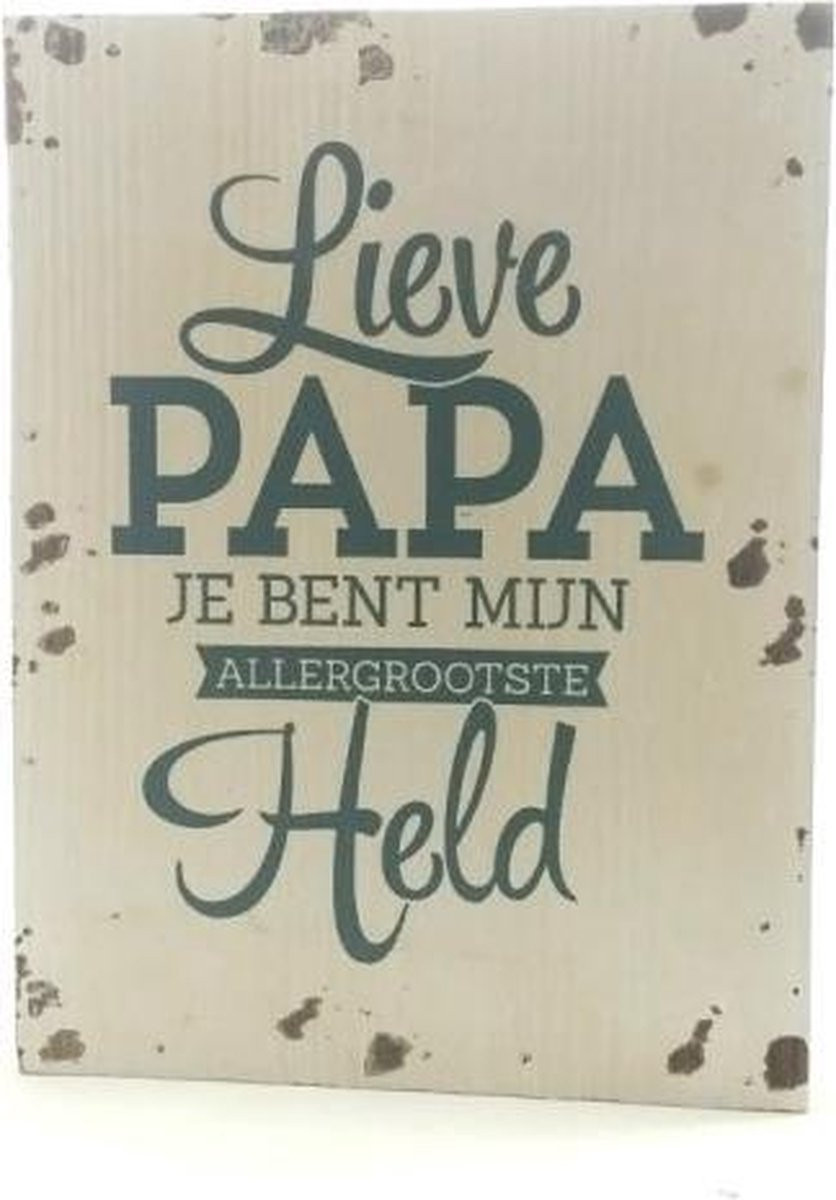 Houten Decoratie Liefste Papa