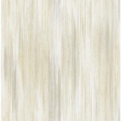 A-Street Prints Elysian Wheat Ikat Wallpaper