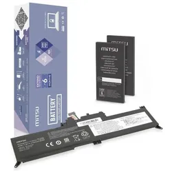 Mitsu LENOVO THINKPAD YOGA 260 2700mAh 14,8V (2700 mAh), Notebook Akku, Schwarz