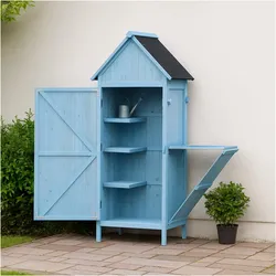 HTI-Living, Gartenhaus + Gartenschrank, Praktischer Gartenschrank mit Ablage Stauraum für alle Gartengeräte