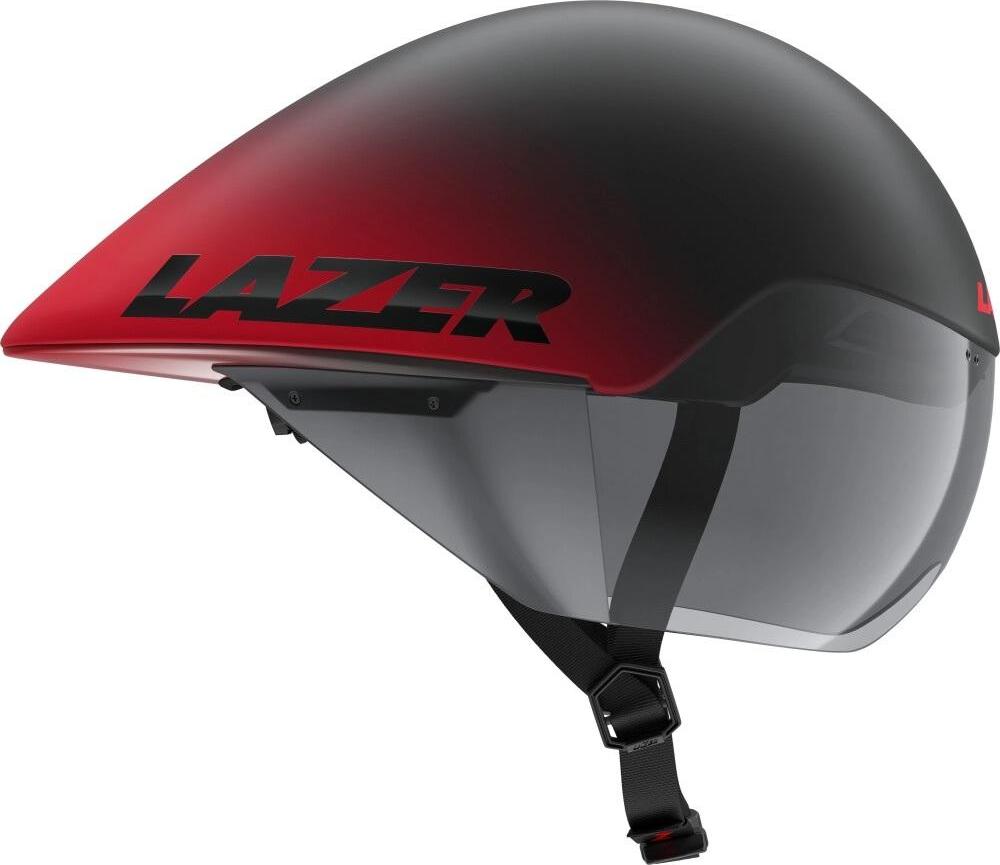 LAZER Helm Volante KinetiCore Triathlon/Zeitfahren Matte Black Red (S) - maxi....