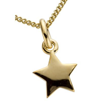 Kettenanhänger FIRETTI "Schmuck Geschenk Gold 333 Halsschmuck Anhänger für Halskette Stern", gold (gelbgoldfarben), Schmuckanhänger, Damen, Gelbgold 333, 0,2 g, Kettenanhänger