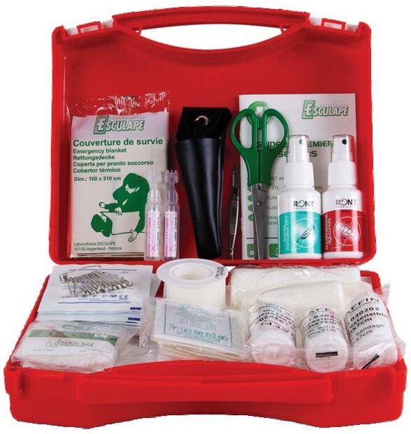 Trousse de secours ASEP BTP 10 ESCULAPE 7221405 Rouge