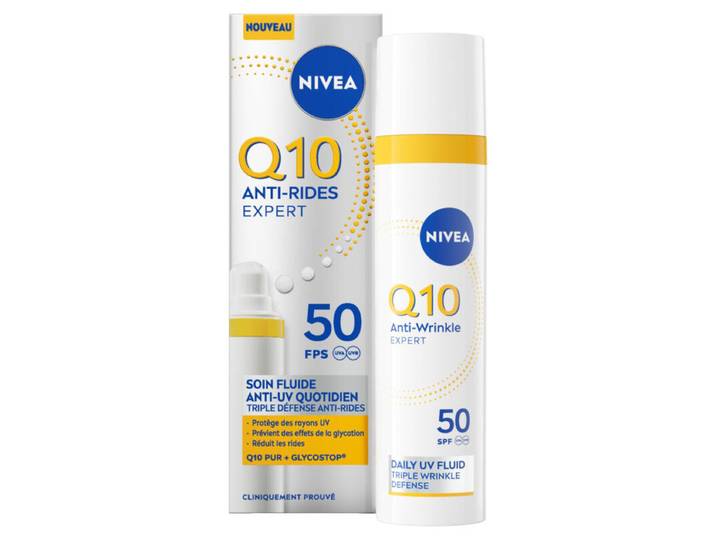 NIVEA Q10 Fluide visage anti-rides expert SPF50 40 ml