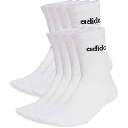 Adidas, Unisex, Sportsocken, C Lin Crew 10Pp - white/black (43 - 46), Schwarz, Weiss