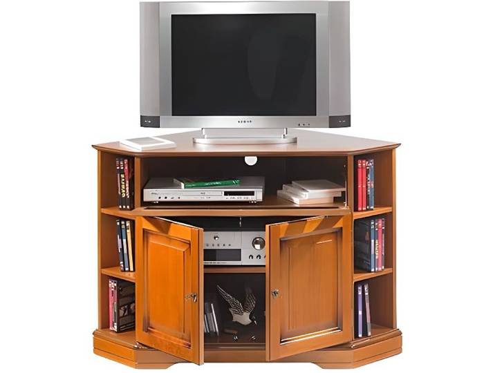 Meuble TV d'Angle Louis Philippe Merisier