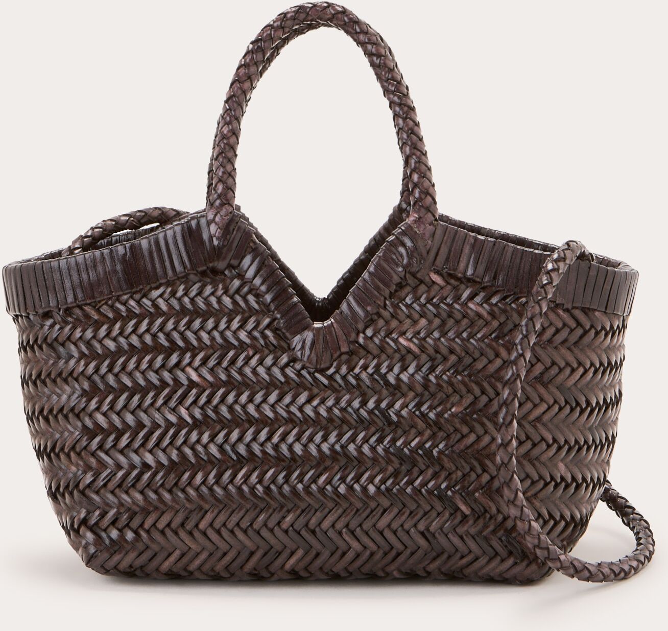 Vipera Bolso de mano Monet de piel. Gris