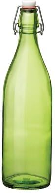 Bormioli Rocco Giara Bottle 33.75 Ounce Swing Top Bottle, Green