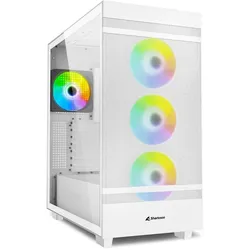 Sharkoon PC Gehäuse Rebel C50 White RGB ATX weiß