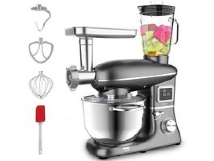 Hyundai - Robot pâtissier 1500W 6.2L 6 vitesses blender hachoir et spatule