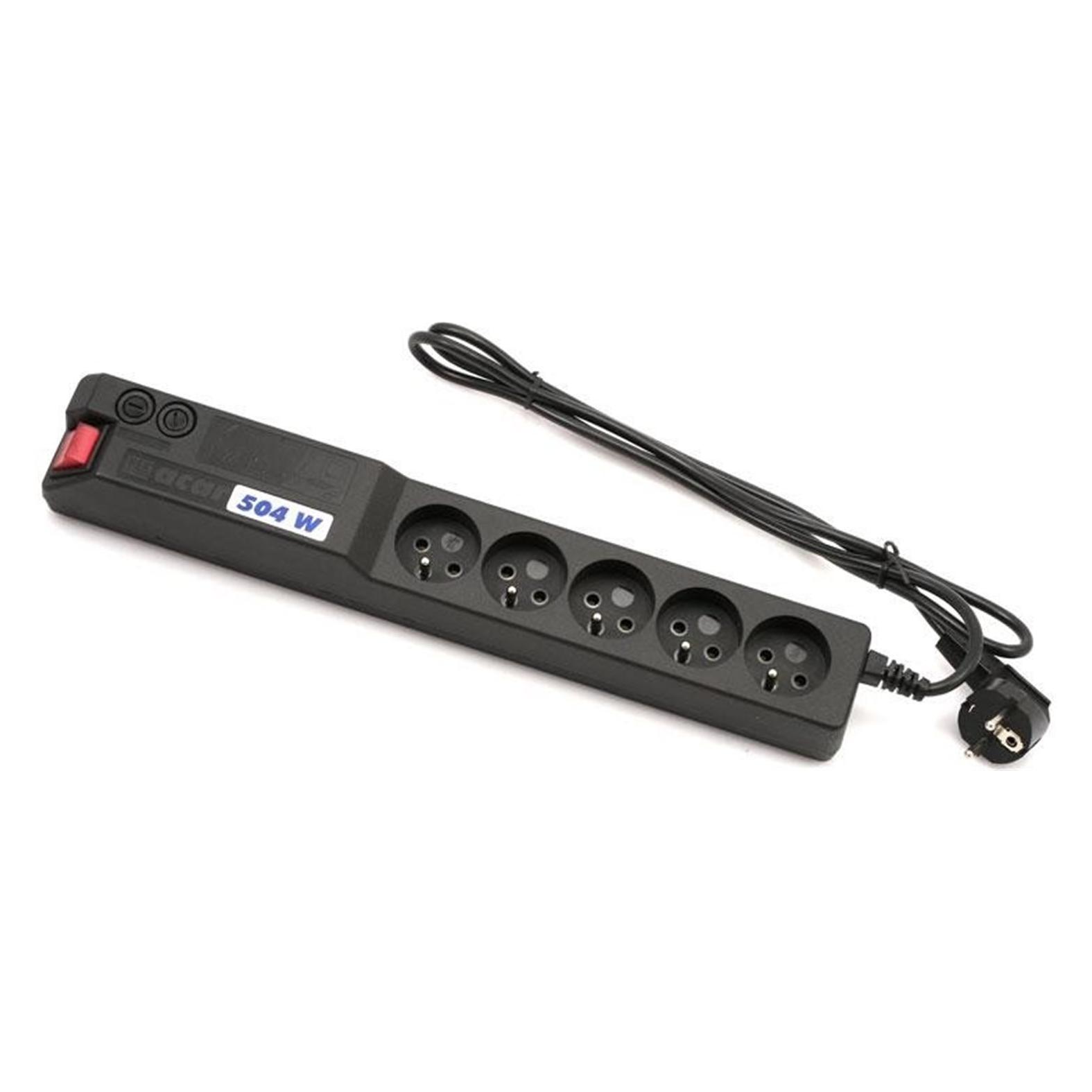Acar 19" power strip 504WF 5x230V-5m black+surge protection (5x, CEE 7/3, CEE 7/4, 5 m) (96071)