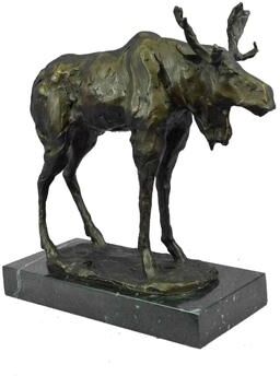 Bronzhaus Handmade Bronze Sculpture Statue Moose Musuem Quality Masterpiece Figurine