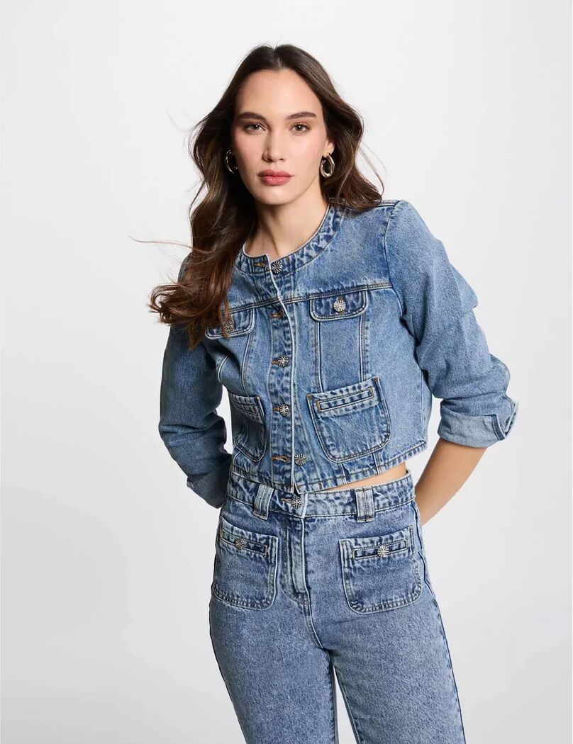 Morgan - Jacke, für Damen, Stone Washed, Größe 40