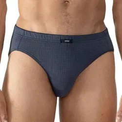 Mey Blue Check Jazz Briefs Dunkelblau XX-Large Herren