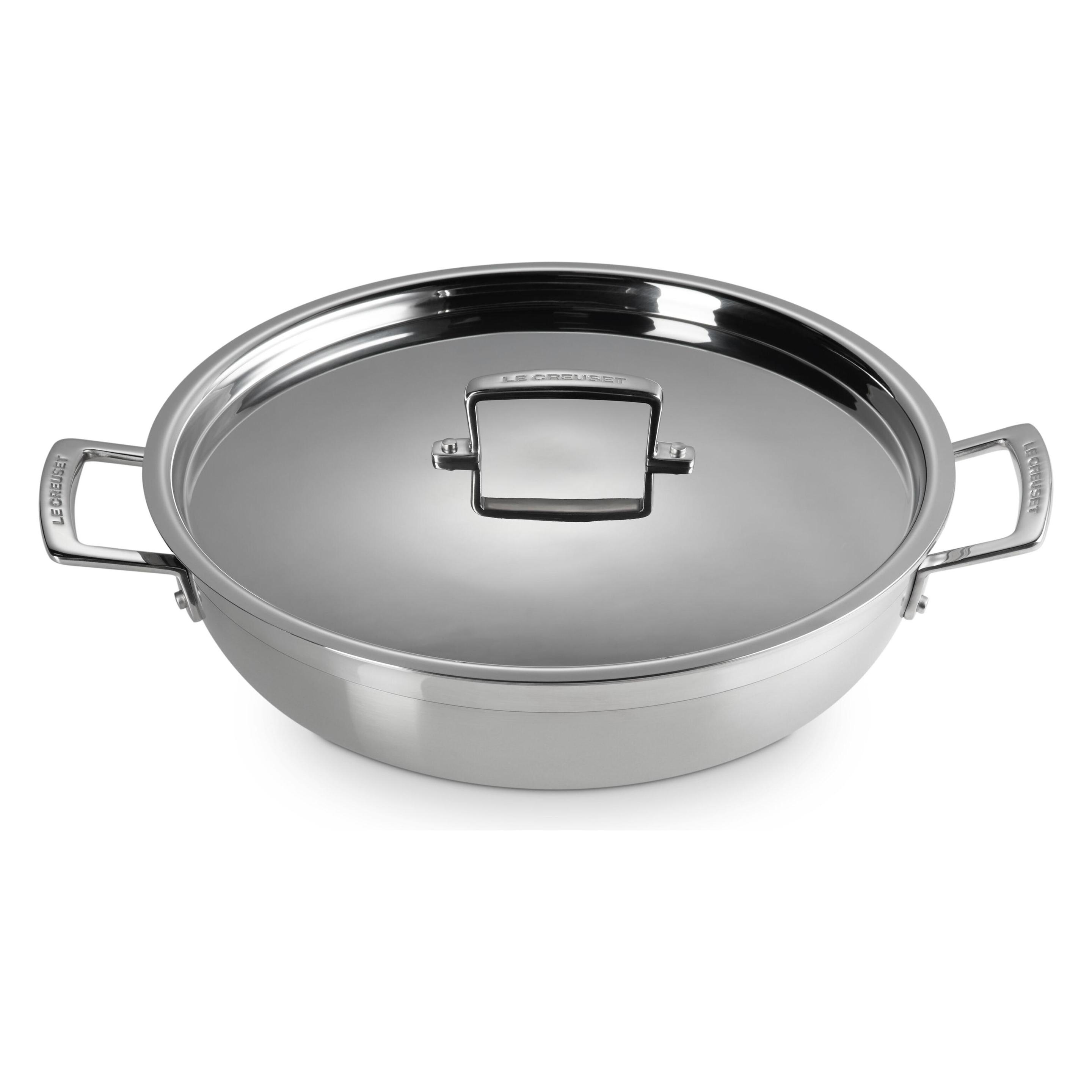 Le Creuset Servierpfanne 3-Ply (Bratpfanne, Aluminium, Chromstahl, Edelstahl, 30 x 7.50 cm) (96102830000000)