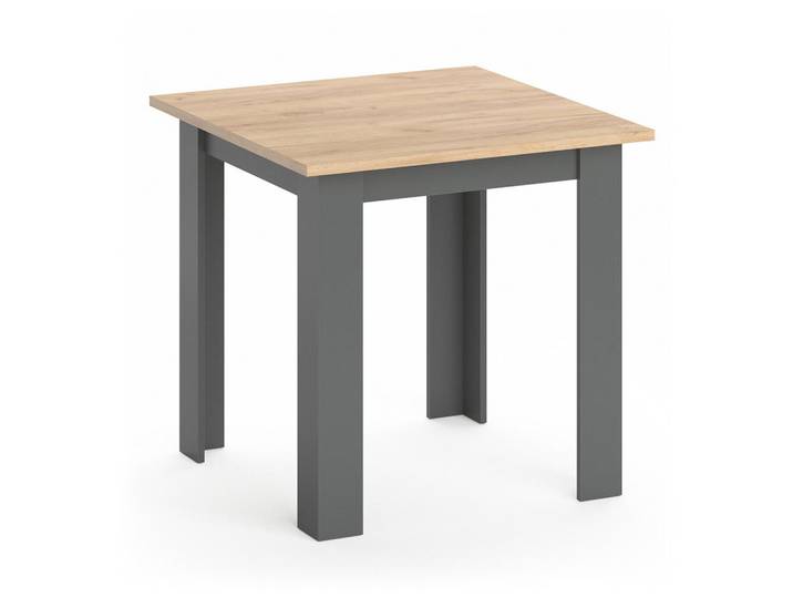 Vicco Esstisch Karlos Goldkraft Eiche 80 x 80 cm, Eichefarben, Quadratisch, 80x76.6x80 cm, Esszimmer, Esstische