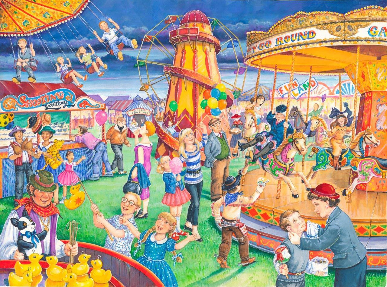 House of Puzzles XXL Puzzel Kermisattracties 250 stukjes
