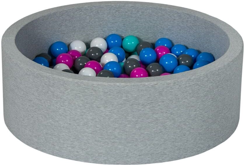 Velinda Piscine à balles Aire de jeu Blanc 19x10x6cm