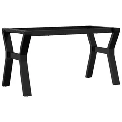 Helloshop26 - Y-förmige Couchtischbeine 80 x 40 x 43 cm robust und stabil Industriestil schwarzer Stahl