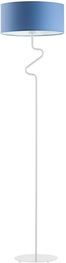 Fairmont Park Esmerelda 166 H cm Traditional Floor Lamp Blue/Silver 166cm H X 40cm W X 40cm D