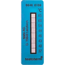 TESTO 0646 0108 - Temperaturmessstreifen testoterm, +37 ... +65 °C, 10er-Pack