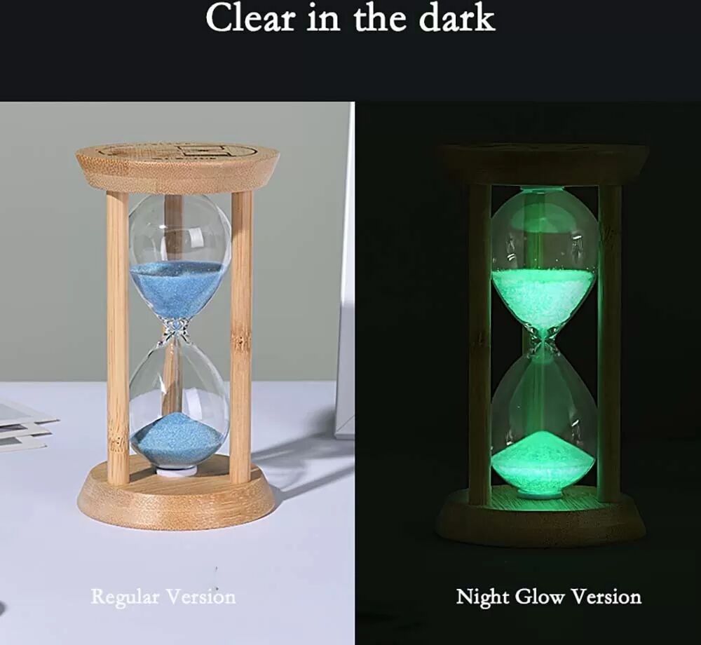 INF 10-Minuten Blaue Leuchtende Sanduhr - Elegante Glühende Zeitschaltuhr