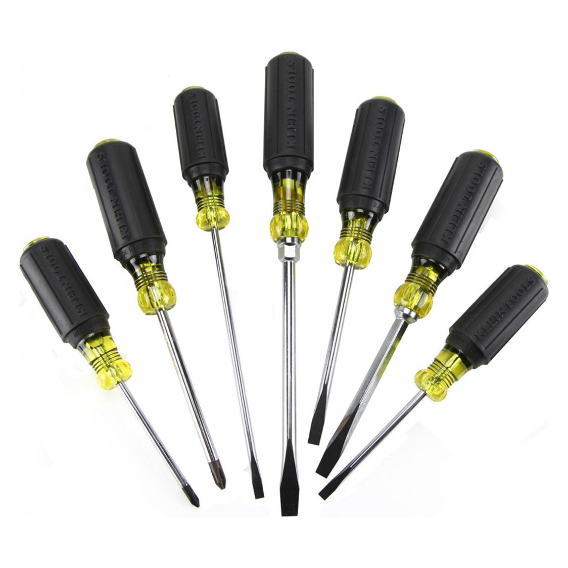 Klein Tools 85076 Schraubendreher, 7-teiliges Set (Kreuzschlitz) (85076)