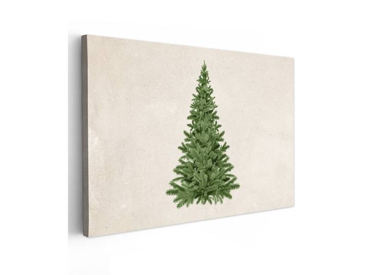 LEINWANDBILD Weihnachtsbaum - Grün - Weihnachten - Feiertage Gemälde 60x40 cm