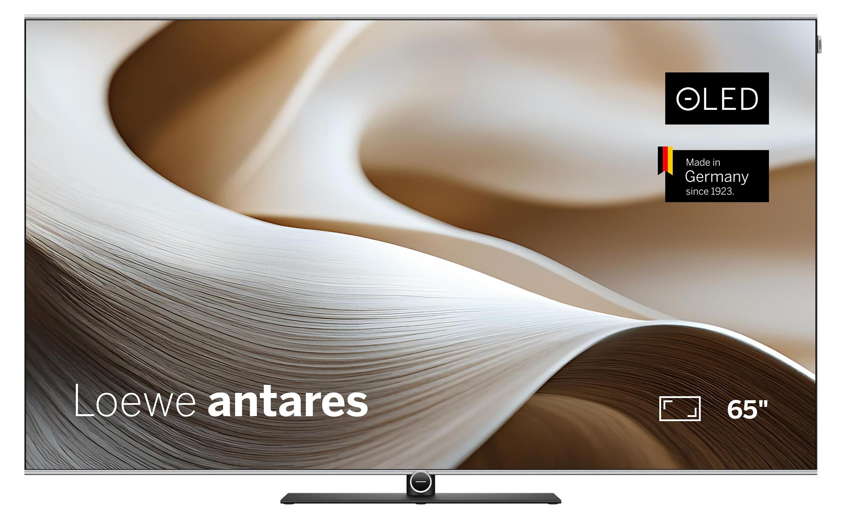 Loewe antares 65 OLED Smart TV - 65 Zoll 4K Ultra HD Fernseher, Dolby Vision IQ, Dolby Atmos, HDMI 2.1, 144 Hz Gaming, Dual Channel Recording, Streaming TV, Germany