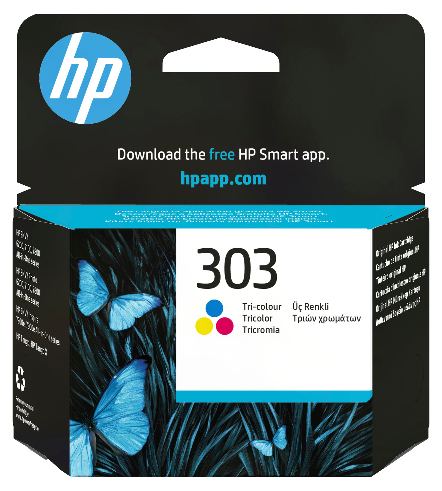 HP Original HP 303 Tri-colour Inktpatroon