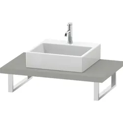 Duravit DuraStyle Konsole DS102C00707 für Aufsatzbecken, 1 Ausschnitt, Stärke 4.5 cm, Betongrau matt