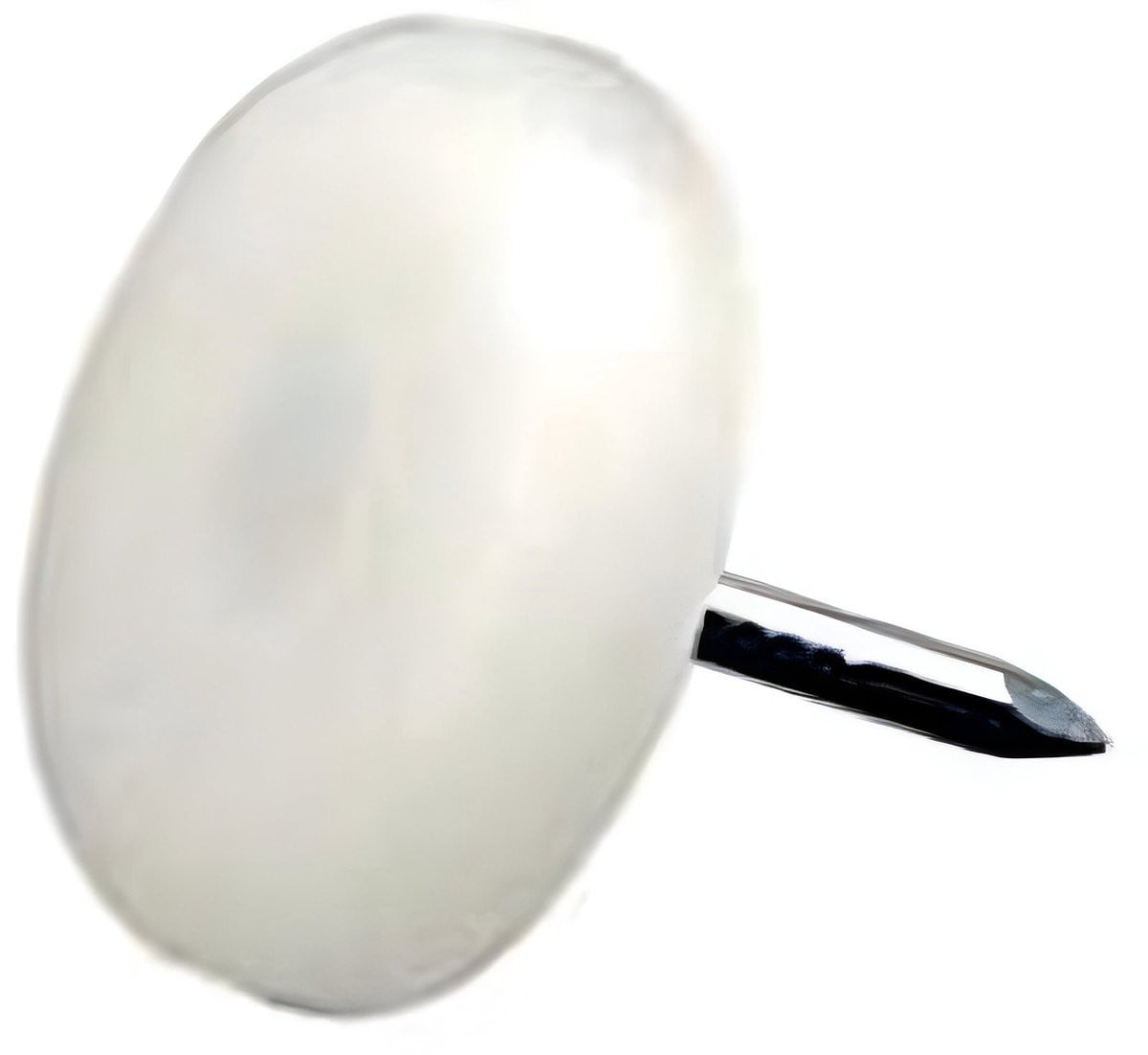 Deltafix Nylon glijder met nagel - Wit - 30 mm - 12 stuks