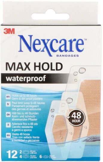 Nexcare Max Hold waterproof Pflasterstrips 3 Grö.