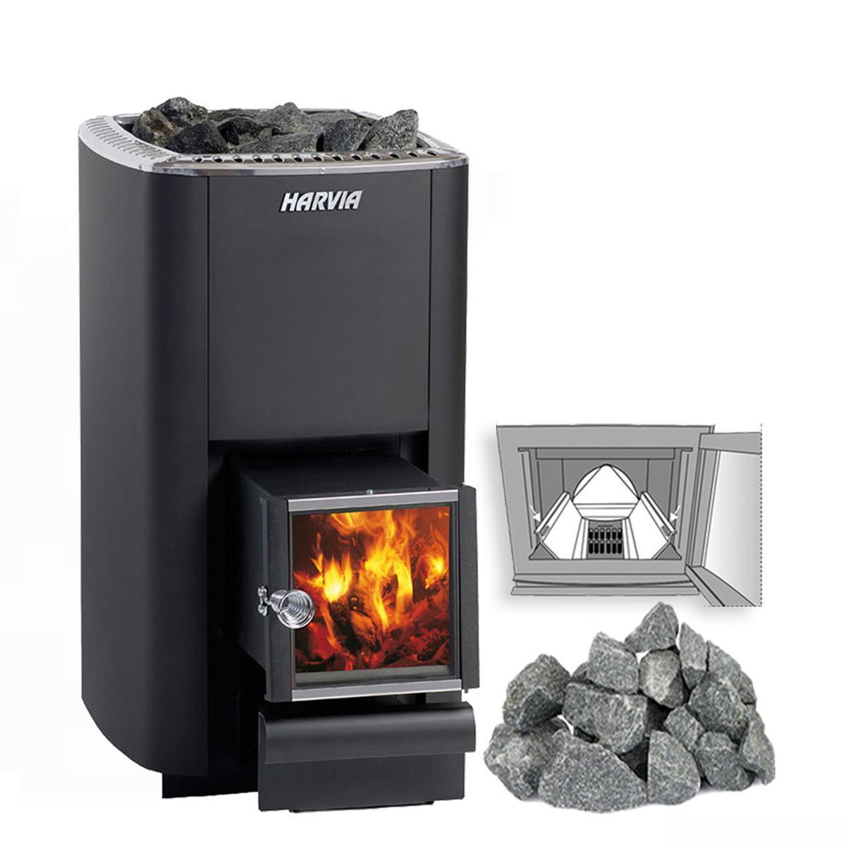 Holz-Saunaöfen Harvia M3 SL Mit BimSchV Und Steine