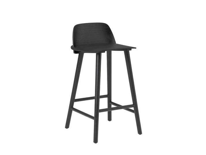 Muuto Nerd Barstuhl 65cm Schwarz