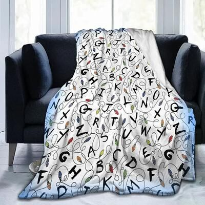 Uplift Picks Alphabet Lore Flannel Throw Blanket Soft Lightweight Cartoon Sofa Blanket 5 75x90 Cm (30x35 Inch)