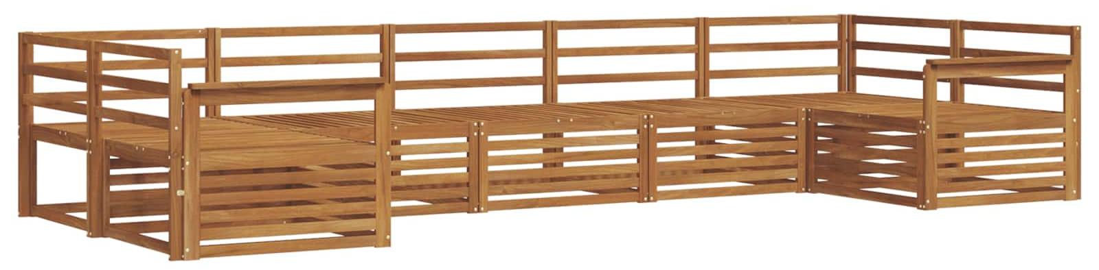 Outdoor-Sofagarnitur 7 pcs Natur