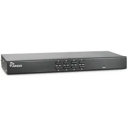 Intertech 8-Port KVM-Switch, USB/PS2, VGA, Hz, -12V, KVM Switch, Schwarz