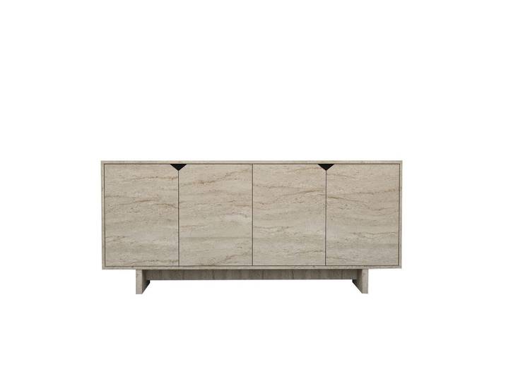 Habitat Garten Buffetschrank turan beige, Beige, Holz, 180x81x40 cm, Kleinmöbel, Kommoden, Sideboards