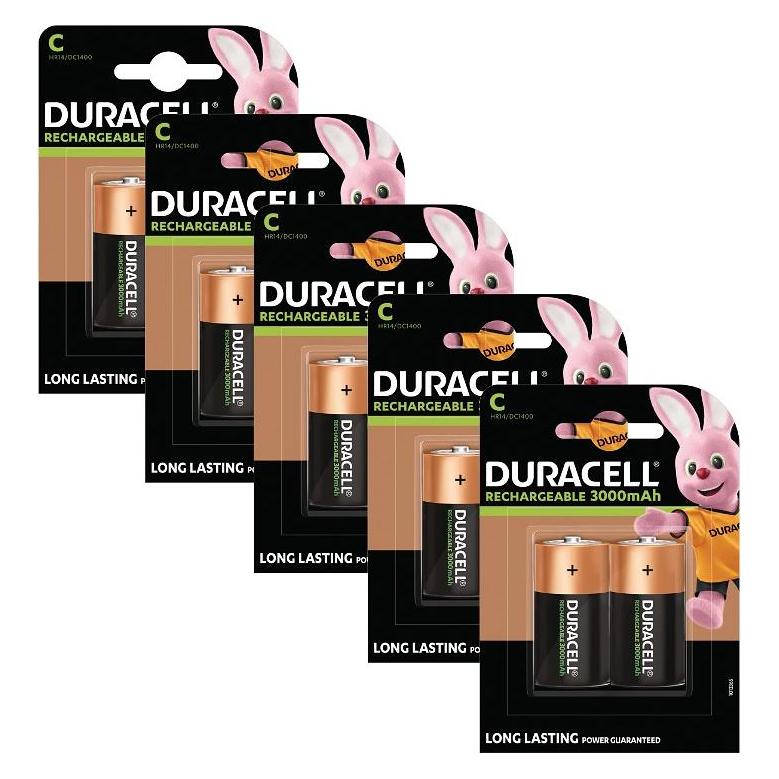 Duracell Rechargeable C Size 10 Pack (10 Stk., C) (BUN0057A)