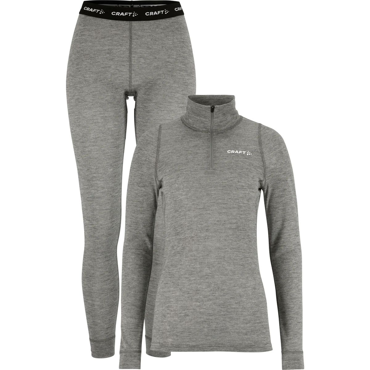 Craft Wool Merino Half Zip SET Women dk grey/melange (975M) M C18307-975M-5