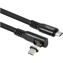 MicroConnect Premium Angled USB4 liquid (1 m, USB 4, 240 W), USB Kabel