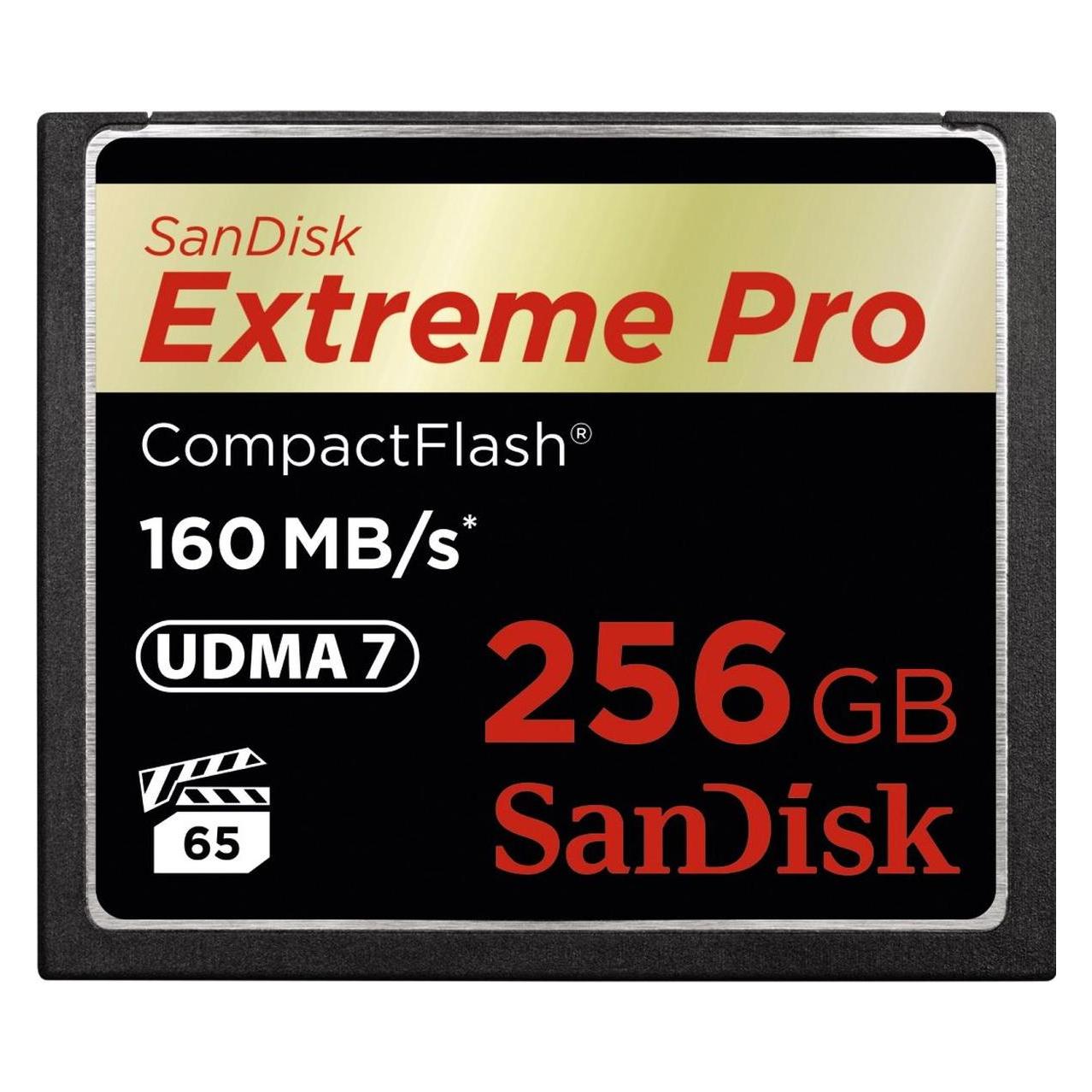 Sandisk Extreme Pro Compact Flash (256 GB, CF) (SDCFXPS-256G-X46)