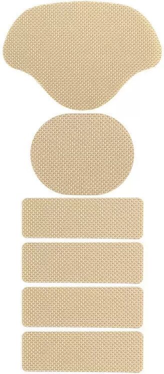 INF Kit de 2 Patchs de Réparation pour Talons et Bords de Chaussures - Solution Facile et Rapide Beige