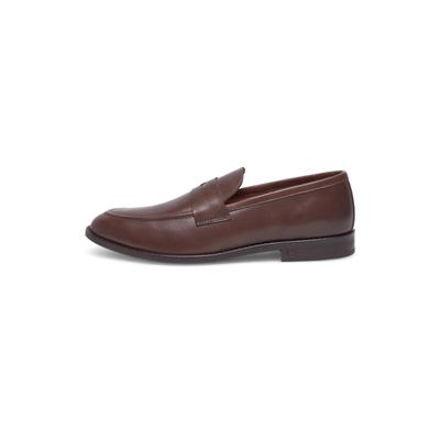 Loafer HENRY STEVENS "Wallace PL", Herren, Gr. 43, braun (dunkelbraun), Kalbsleder, Schuhe Loafer
