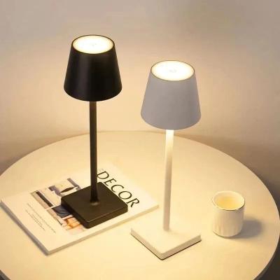 Uplift Picks Rechargeable Touch LED Table Lamp For Elegant Cordless Indoor Outdoor Ambiance white