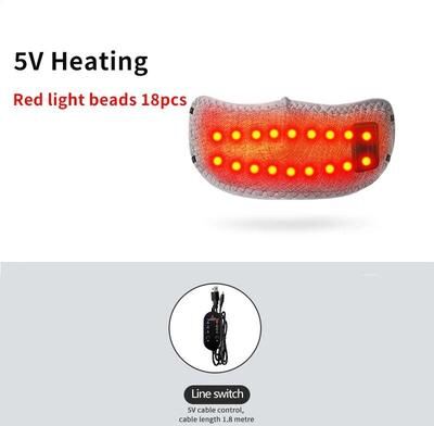 Useful Little Things Red Light Heated Nose Pad Winter Nose Warmer & Hot Compress Electric Heating Wrap For Stuffy Nose, Sinus & Allergic Rh 5v Heater