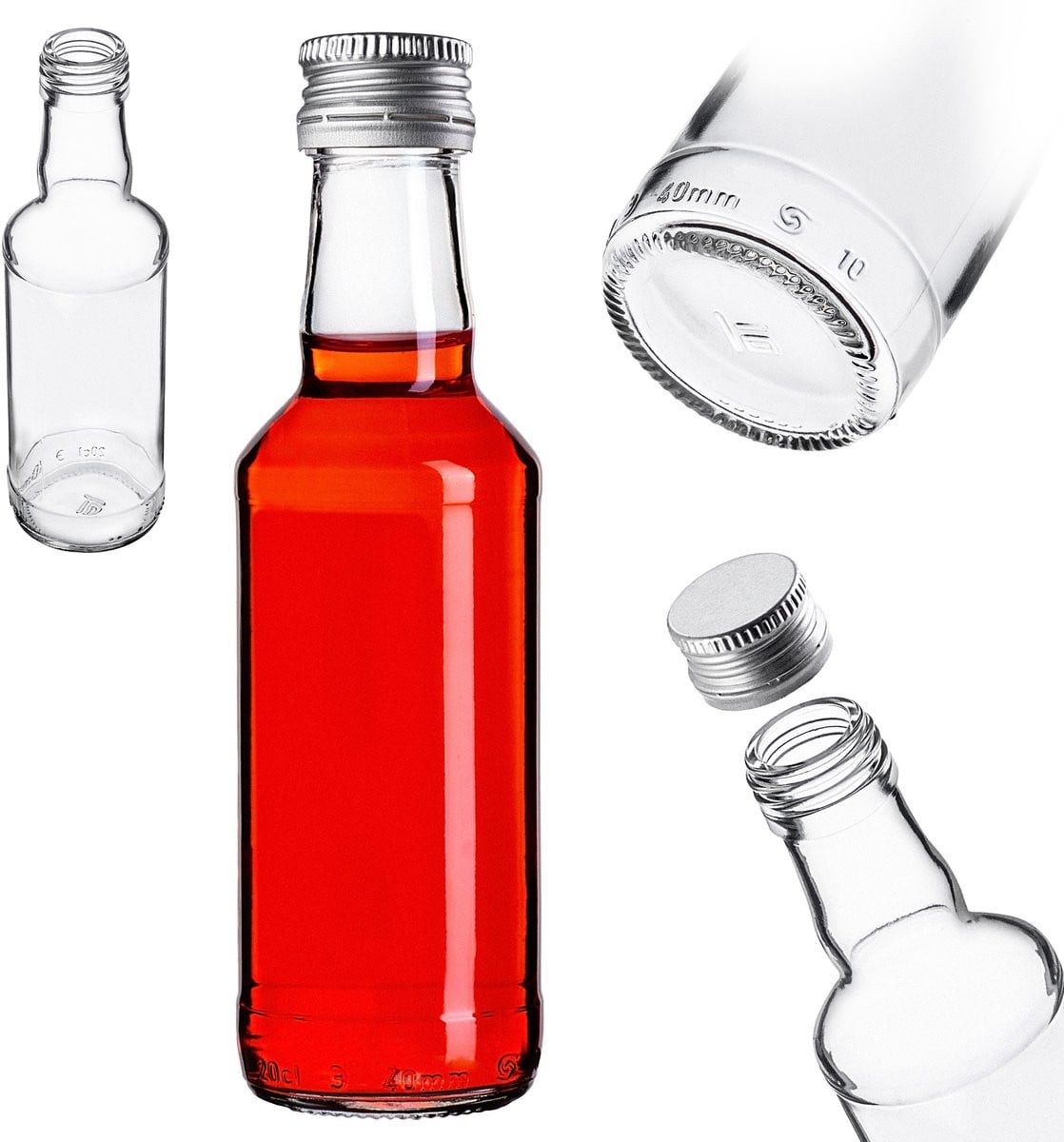 Kadax Glazen fles B200 Monopol 200ml