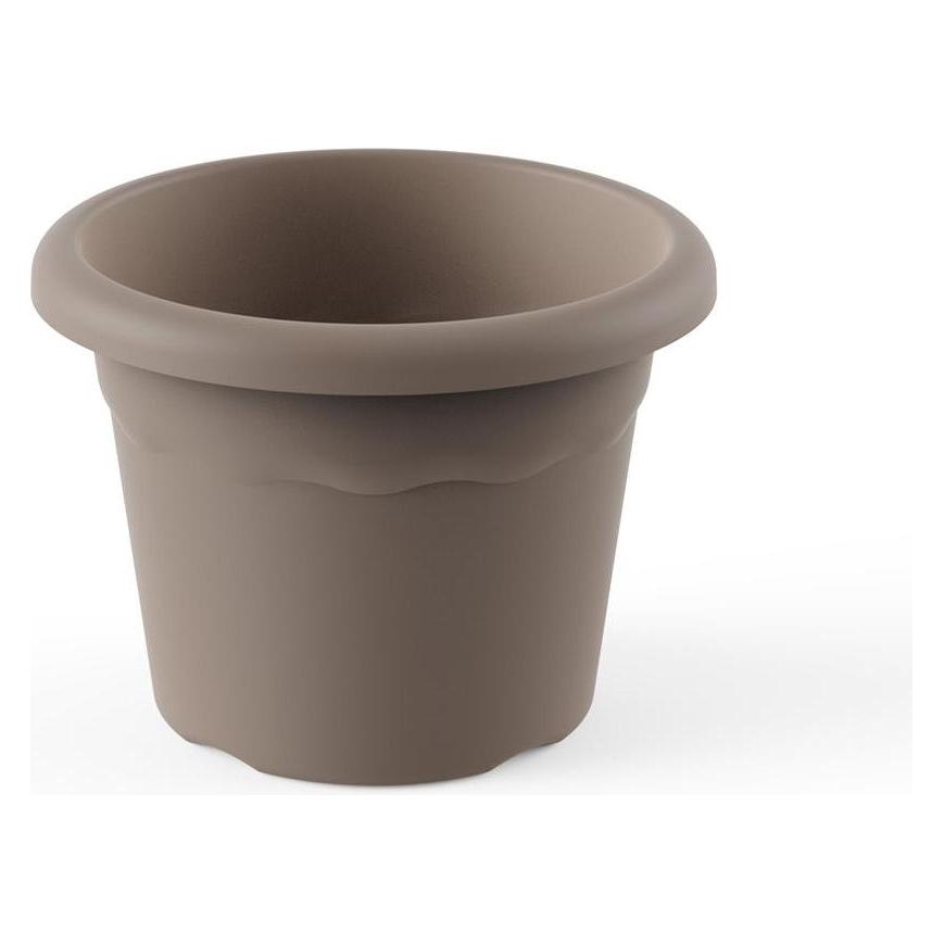 Plastiken Round pot measurement 22cm taupe color 7322 tau (49756508)
