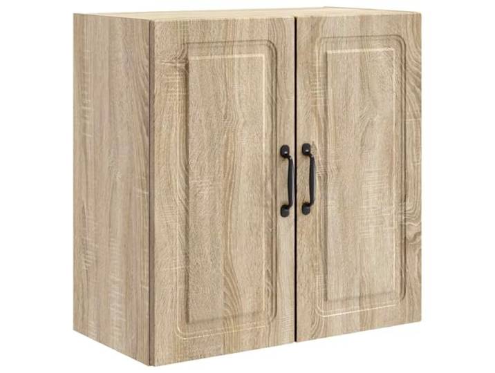 GFEROMRF Wandschrank Sonoma-Eiche 59 x 31 x 60 cm Holzwerkstoff Stauraum Modernes Design, verstellbare Regale, vielseitig einsetzbar, pflegeleichte Oberfläche